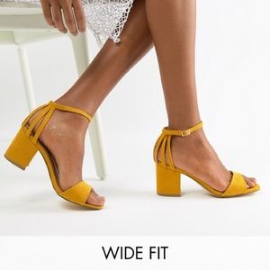 ASOS Block heel Sandals - wide fit - 6.5